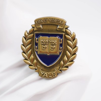 Yale University Enamel Pin Badge | Yale Logo Tin Alloy Lapel Pin