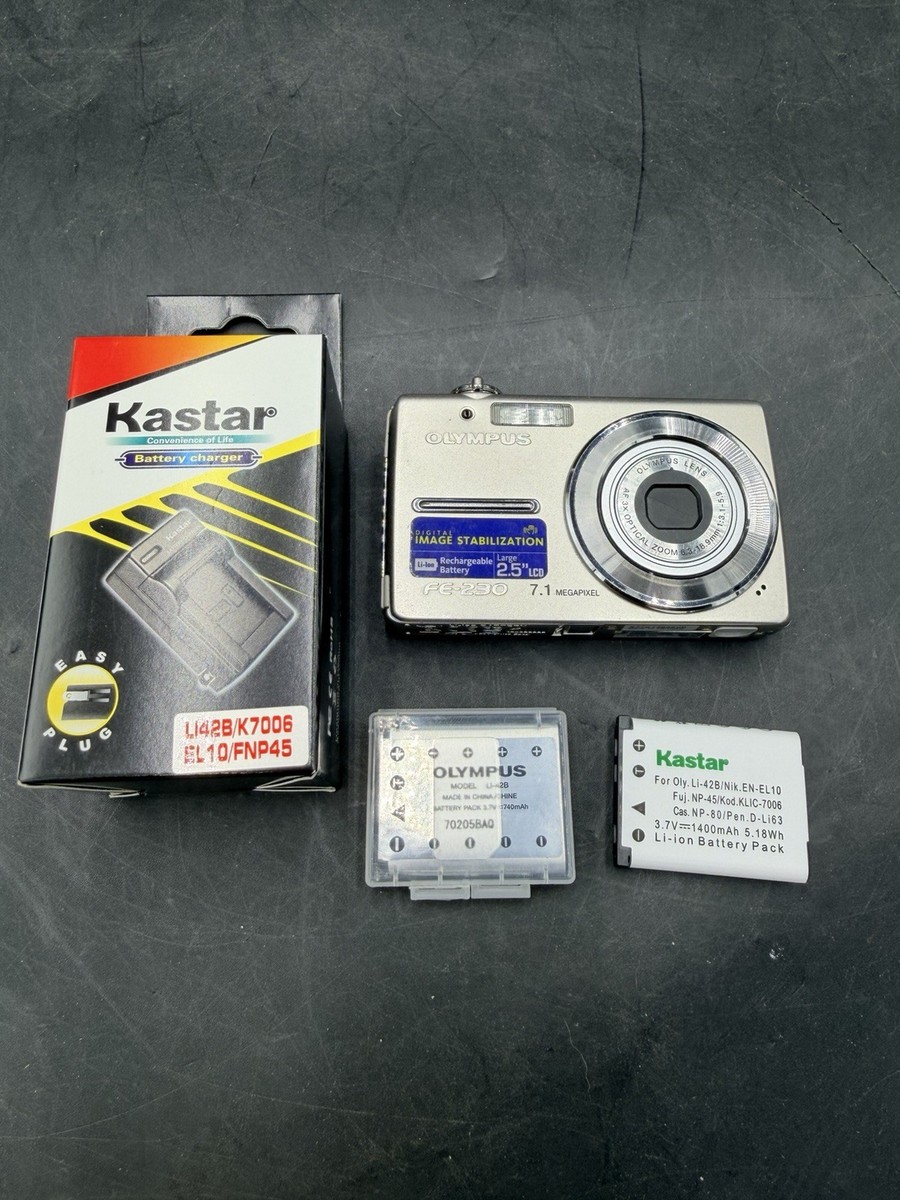 Olympus FE-230 7.1MP 3x Optical Zoom CCD Digital Camera - Silver