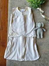 Halo Back Is Best Sleep Sack Swaddle Blanket Size NB 0-3 Months Ivory Off White