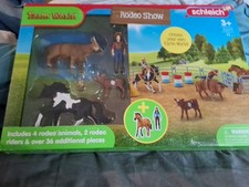 Schleich Farm World s Rodeo Show 42-Piece Play set w/ Horses, Cowgirl Cowboy