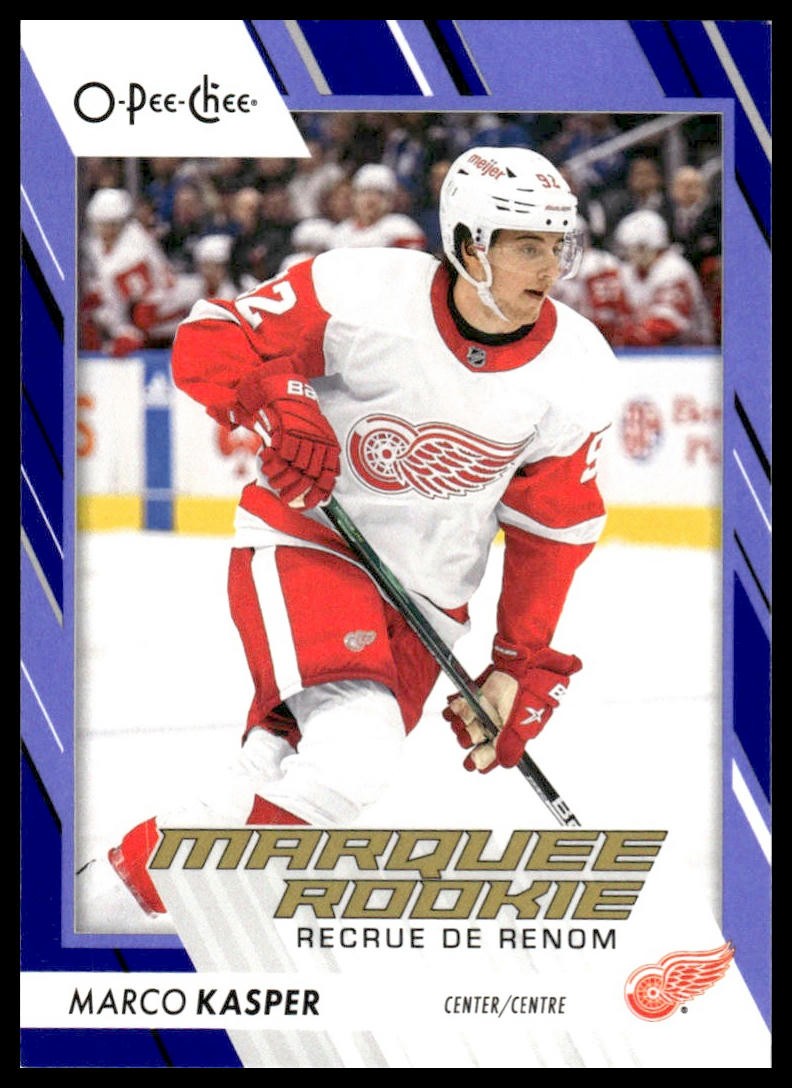 2023-24 O-Pee-Chee #581 Marco Kasper Pee-Chee - Blue Border