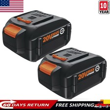 2packs For WORX WA3520 8000mAh 20V Li-ion Battery Replacement for WA3512 WA3502