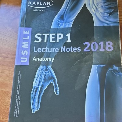 Kaplan Medical USMLE Step 1 Lecture Notes 2018 Anatomy Paperback Textbook
