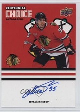 2025-26 Chicago Blackhawks Centennial Choice Signatures Ilya Mikheyev Auto 1s8d
