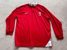 Reebok Wales Rugby Jersey 1998/2000 Retro Vintage Long Sleeve Shirt Men Size 2XL