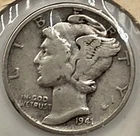 ☆SILVER☆  ☆SILVER☆  ☆SILVER☆ 1941  Mercury Dime - 85 Years Old!!  ■BUY SILVER!!
