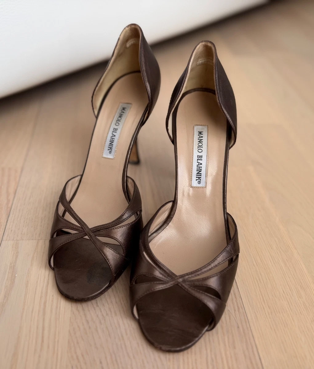 Manolo Blahnik Brown Shoes for Women for sale | eBay