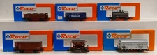 Roco HO Assorted Freight Cars: 46280, 47920, 47561, 46822, 46130, 46015 [6] EX