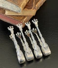 Set 4 Gorham Strasbourg Sterling Silver Bon Bon Sugar Tea Tongs American 4.25”