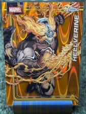 2026 Topps Chrome Marvel - Hellverine #125 Orange Raywave Refractor /25