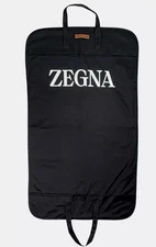 Black Zippered Zegna Garment Bag - New - Free Shipping!