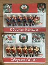 Stiga Table Hockey Players -  Canada Vs CCCP - Canada Cup 87- Custom Handpainted