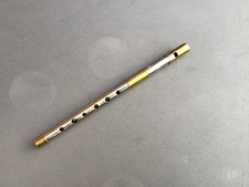 Exzellente Tin Whistle aus Neusilber und Messing High D stimmbar - irische Flöte