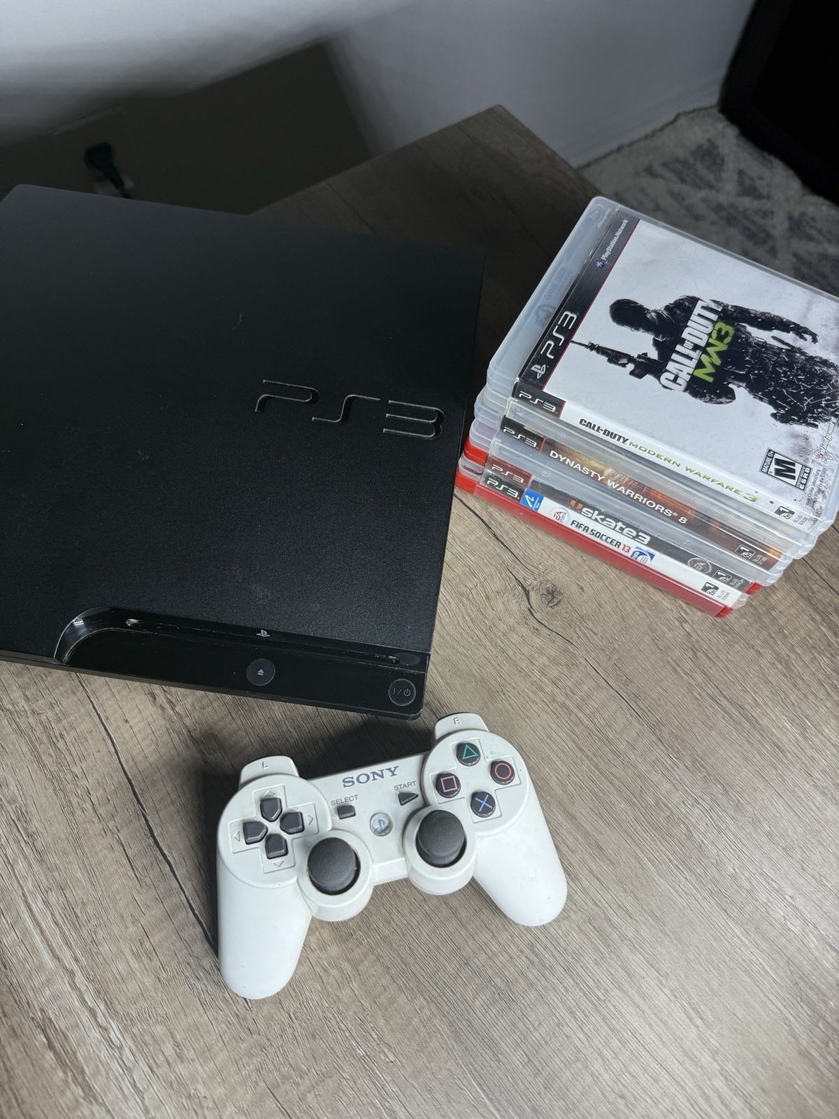 Sony PlayStation 3 PS3, Silm 298GB, Used, TESTED with Controller & Games