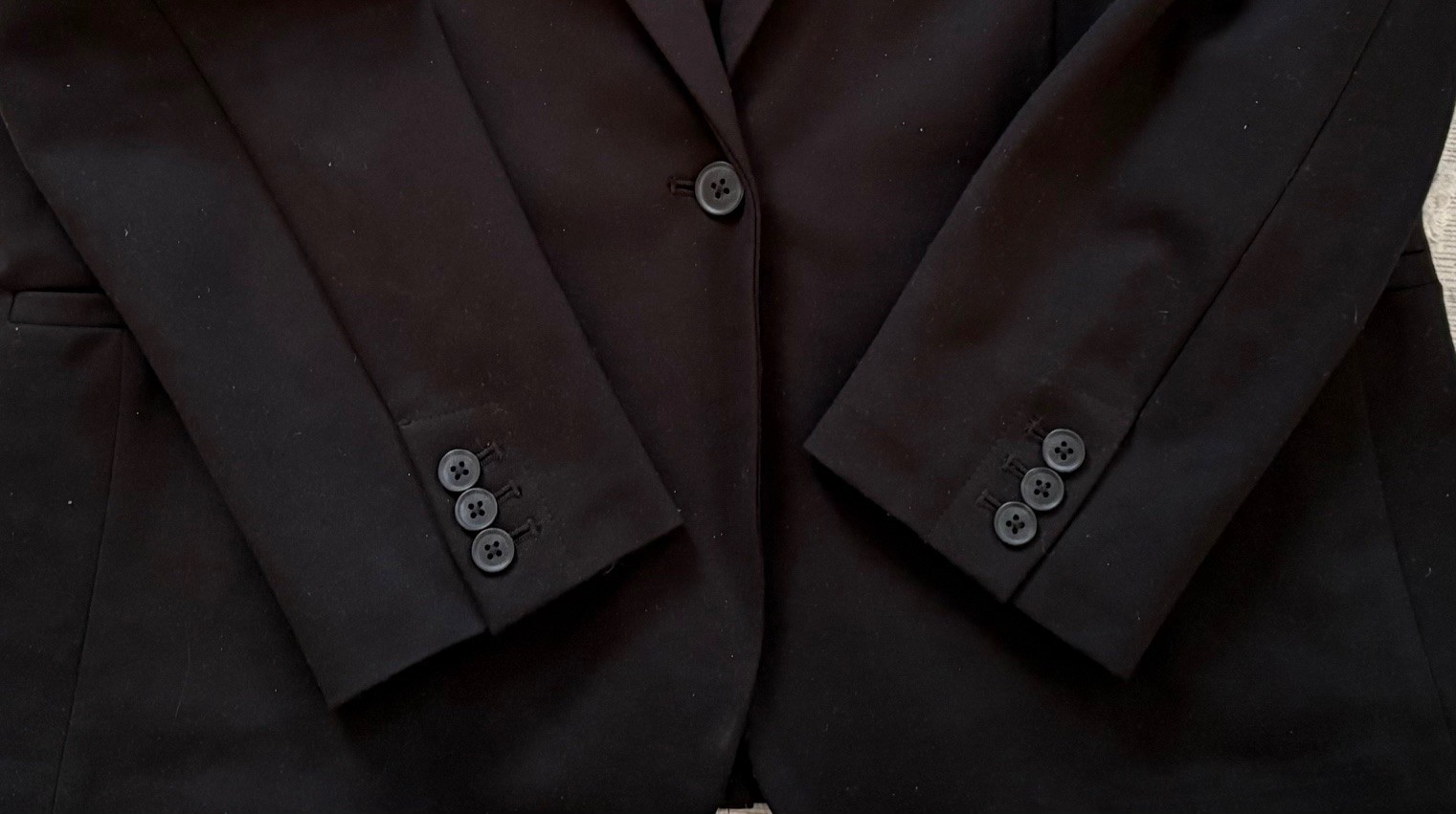 Old Navy Basic Black Blazer Jacket Thick Material… - image 9