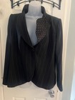 Gorgeous Armani Stripped Blazer 16 Black