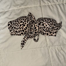 Victoria’s Secret Women’s Cheetah Print Bathing Suit Top- Under Wire- Size Large