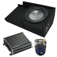 1988-1998 GMC Sierra Ext Cab Truck Harmony A102 Single 10" Sub Box & CXA800.1