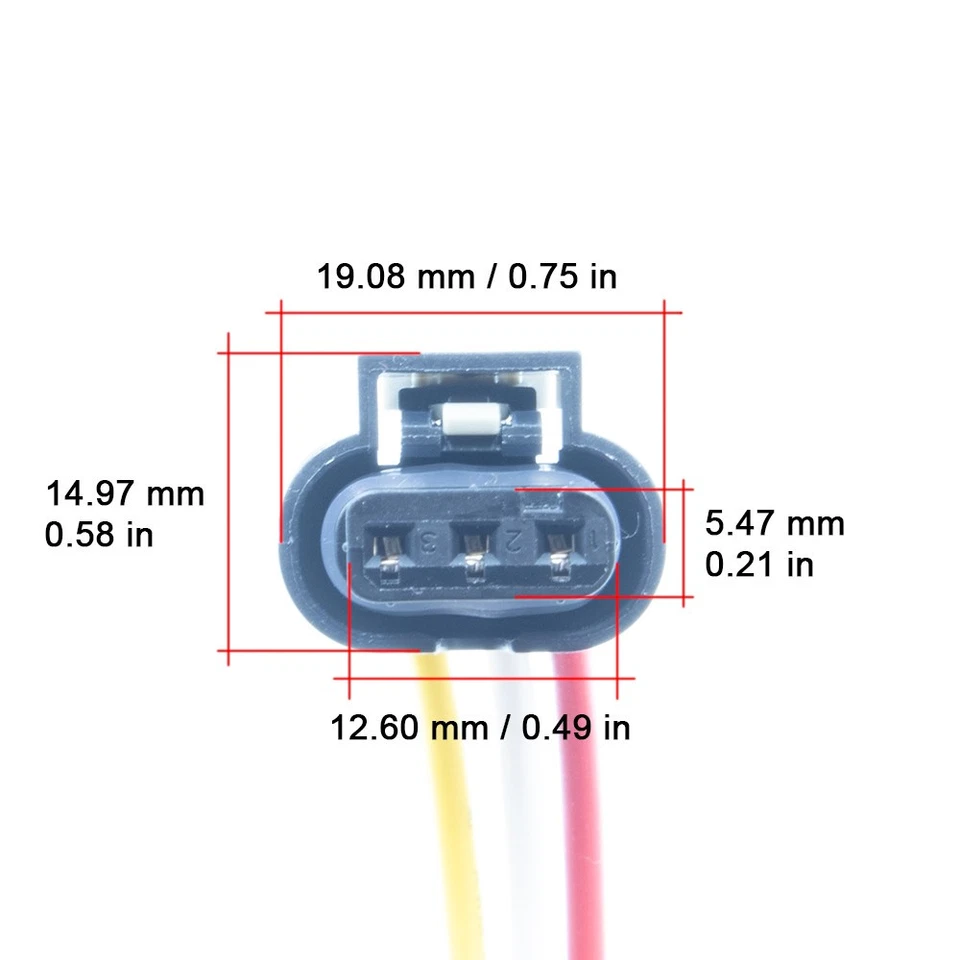 Conector sensor posición cigüeñal Fiat 500. 2012-2019. 68153903AC Foto 3 de 4