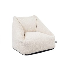 Kids Boucle Bean Bag Chair with Filling Childrens Neutral Colour Beanbag Seat