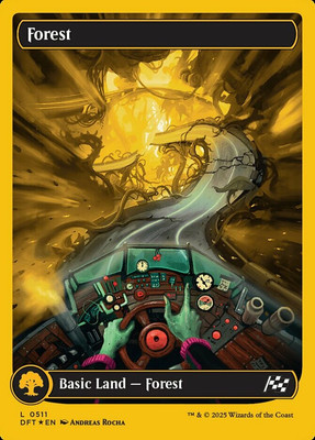 [1x] Forest (0511) - First-Place Foil Near Mint, English Aetherdrift MTG Magic