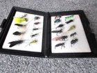 BOX WITH 21 CUSTOM BUILT FLIES (REAL IMITATIONS). FLY TYING ON ANOTHER LEVEL.