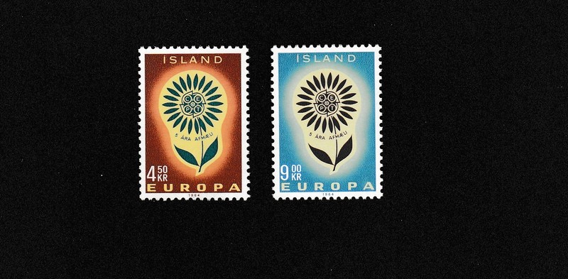 Iceland Stamp Scott 367 & 368 MNH