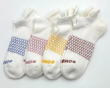 4 Pairs Women's Cushion Marl Ankle socks Size Med 8-10.5 BOMBAS 4 Colors Mix