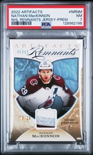 Nathan MacKinnon 2022 Artifacts NHL Remnants Jersey, Patch PSA 7