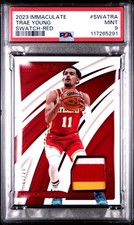 2023-24 Immaculate Trae Young Swatches Red JSY Patch 11/25 #SWA-TRA  Pop 1!