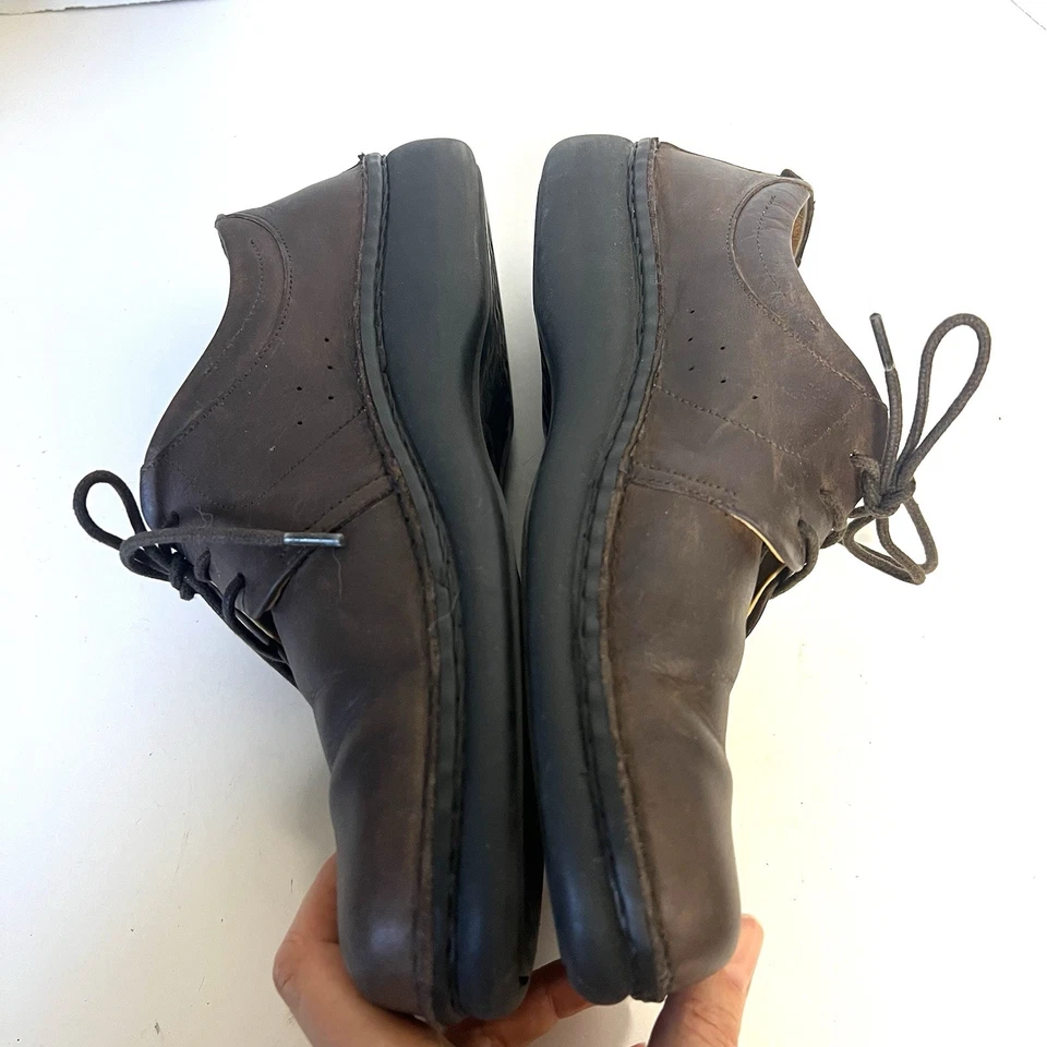 Footprints by Birkenstock Oxfords Brown Leather Sz 39 US 8M Cork Footbed Walking - Image 4 of 4