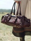 ZARA EXTENDED LEATHER BAG LIMITED EDITION BURGUNDY NEW FW25/26 REF. 6596/610/624