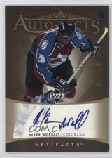 2005-06 Upper Deck Artifacts Auto-Facts 81/100 Peter Worrell #AF-PW Auto 0f2