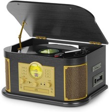 All in One Vinyl Record Player with Bluetooth CD