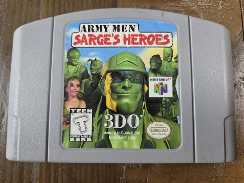 Army Men Sarges Heroes (Nintendo 64, N64, Cartridge Only