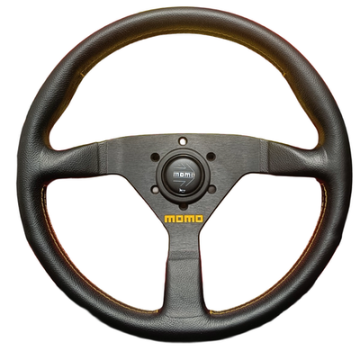 momoステアリング VELOCE RACING V35 KBA70068 MOMO Veloce Racing 350mm Leather Steering Wheel JDM NA NB EG EK