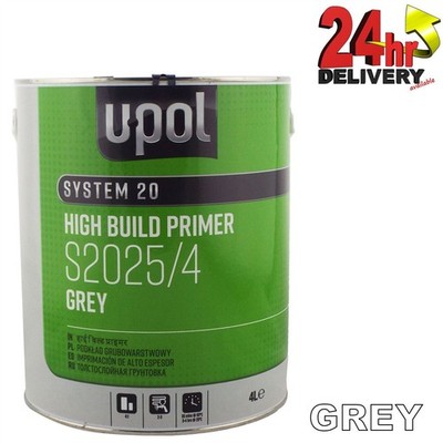 U-Pol 2K HS Hochbaulack Grundierung 4:1 4 Liter GRAU S2025 Upol