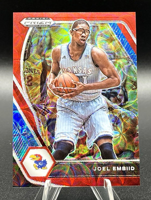2021 Panini Prizm Draft Picks #59 Joel Embiid Choice Red Prizm /88