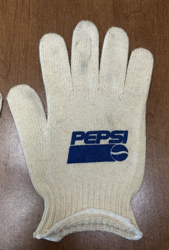 Par de guantes Pepsi usados empuñaduras de goma L/XL•Nunca usados•Calculadora Pepsi - Imagen 5 de 12