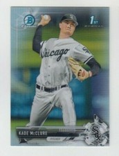 Kade McClure 2017 BOWMAN CHROME DRAFT PROSPECT REFRACTOR #BDC-173 WHITE SOX