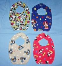 NEW handmade BABY CHILD BIB DISNEY MICKEY  MINNIE MOUSE SHIPPING DISCOUNTS