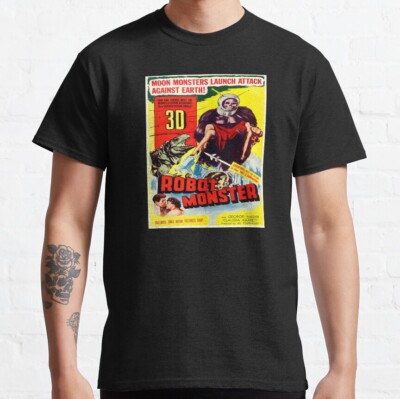 ROBOT MONSTER RETRO 1953 SCIENCE FICTION SCI FI POSTER AD GIFT CLASSIC T-SHIRT