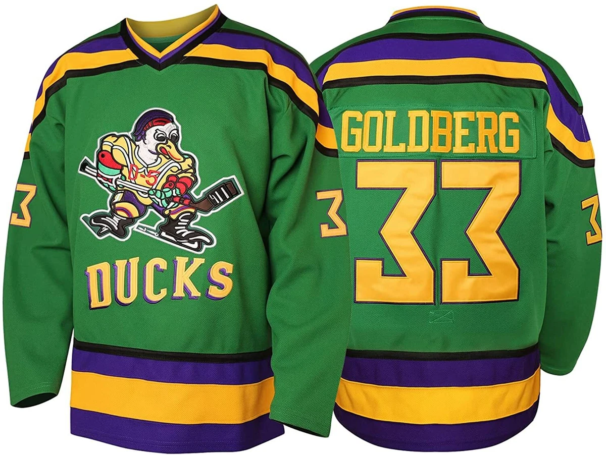 Greg Goldberg #33 The Mighty Ducks Hockey Movie Jersey