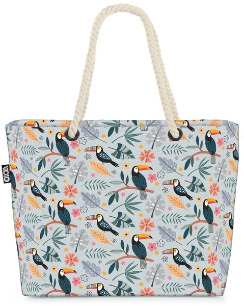Tukan Dschungel Safari Afrika Beach Bag Tukan Dschungel Safari Afrika Vogel Tie-image