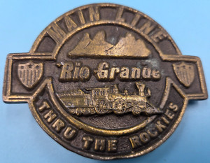 Railroad Belt Buckle Rio Grande Solid Bass