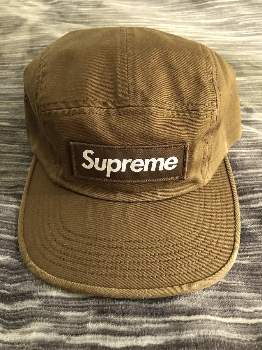 Supreme FW washed chino twill camp cap moss