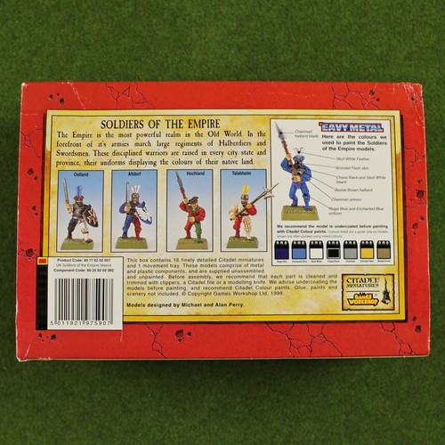 Warhammer Soldiers of the Empire Regiment (Plastic/Metal) OOP - Citadel 1998 Ed. - Picture 2 of 3