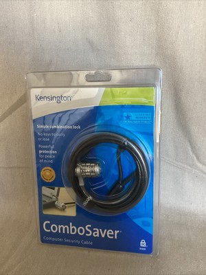 NEW Kensington 64050C ComboSaver Notebook Computer Laptop Cable Combination Lock