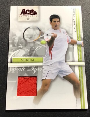NOVAK DJOKOVIC 2007 Ace Authentic Straight Sets Materials
