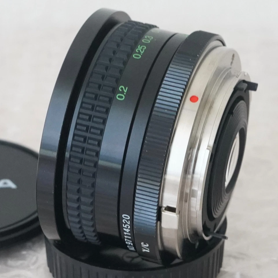 Near MINT Cosina MC 20mm f/3.8 Wide Angle Macro Lens Contax/Yashica Mount Japan - Image 3 of 4
